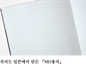 속지는 일본에서 만든 「MD용지」